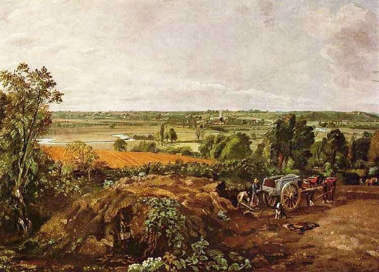 John Constable Das Stour-Tal mit der Kirche von Dedham oil painting image